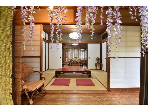 昭和の家の床の間、寝間、茶の間、和室　各6畳　合計18畳(4/10)